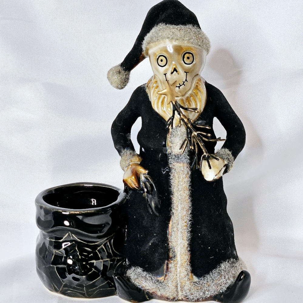 Yankee Candle Boney Bunch Halloween Santa Claus Votive Candle Holder Halloween